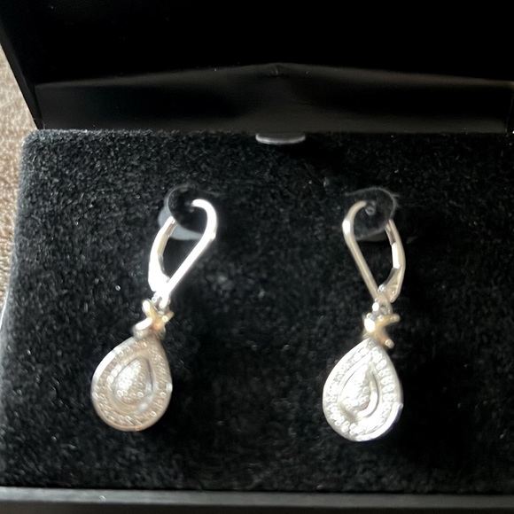Diamond Drop Earrings - Picture 1 of 2